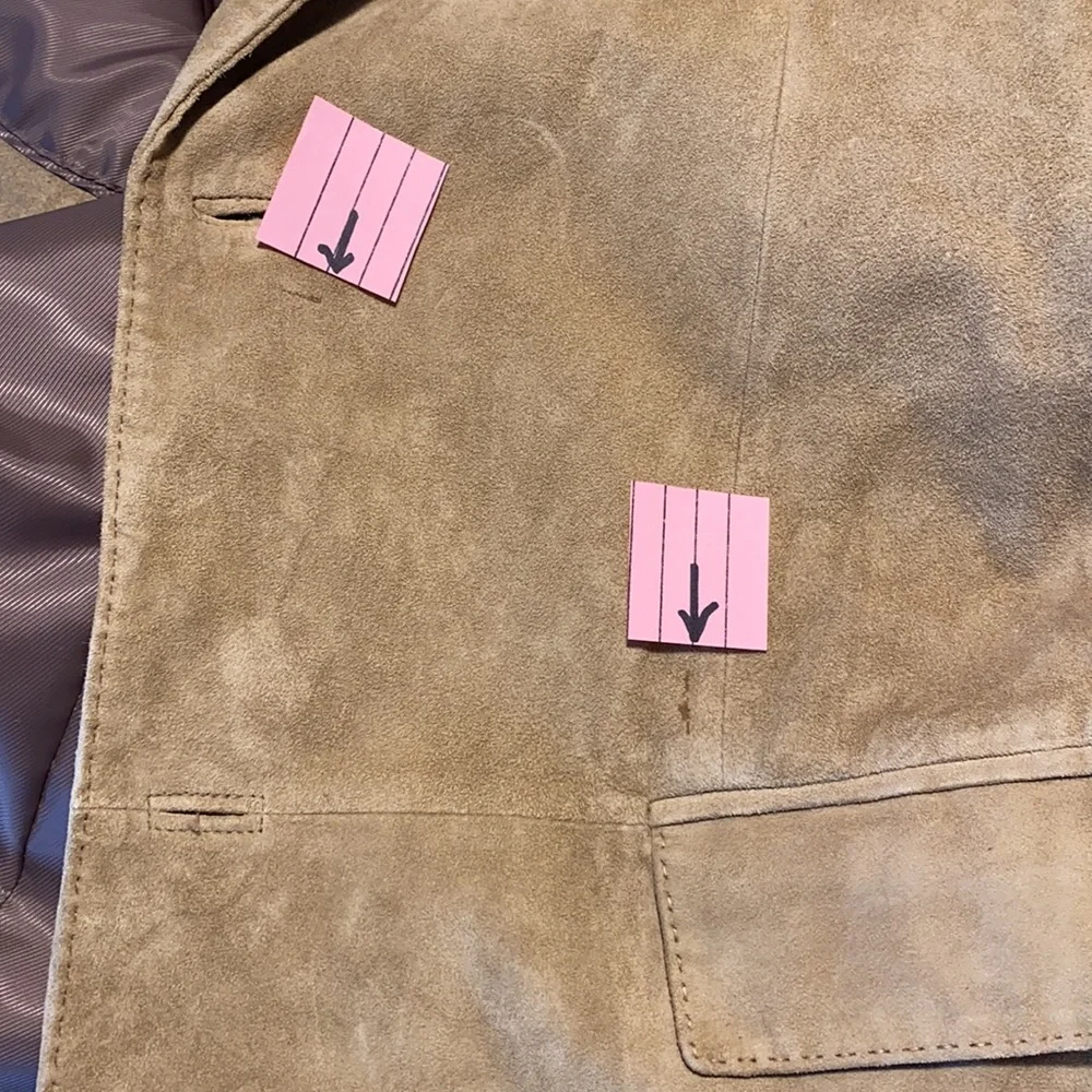 Banana Republic Suede Suit Coat. Size Size 44 Regular.